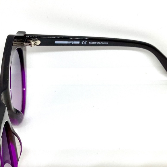 McQueen Multicolor Black Violet Sunglasses by Kering Eyewear - New main image 5